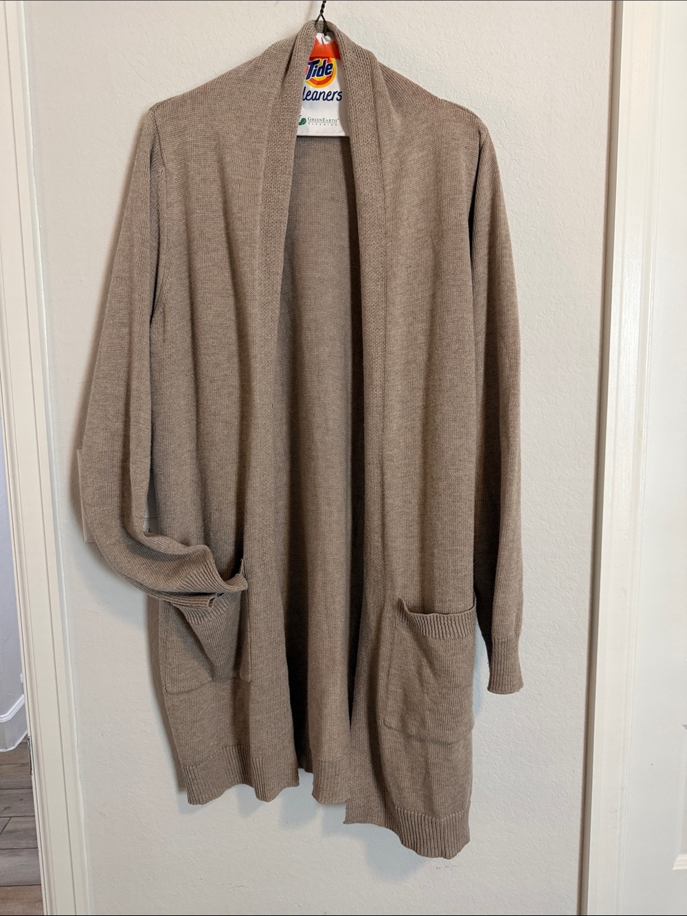 Z Supply Open-Front Cardigan in Taupe